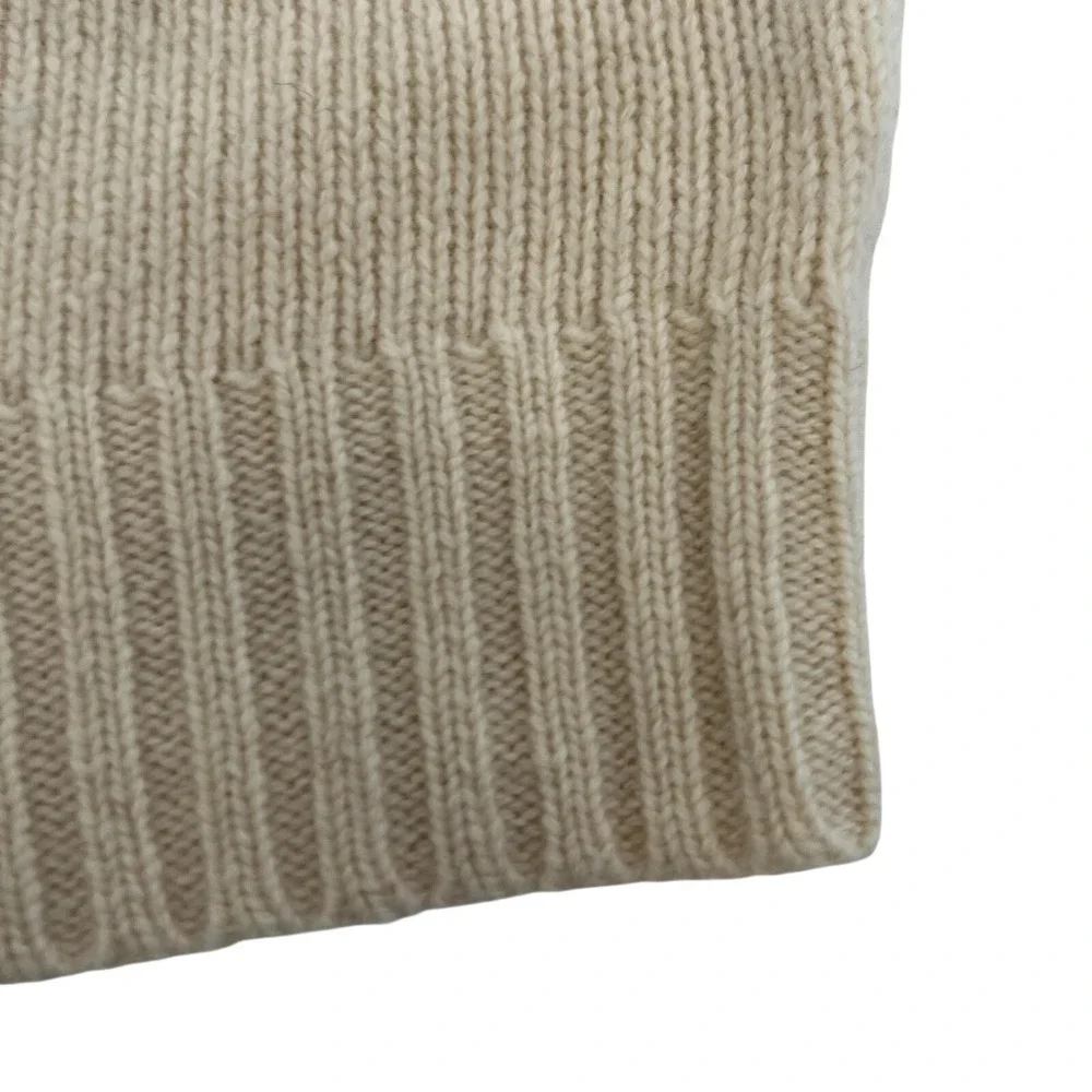 Polo Ralph Lauren Sweater Vest Mens Large Beige Lambswool V Neck Knit‎ Pullover
